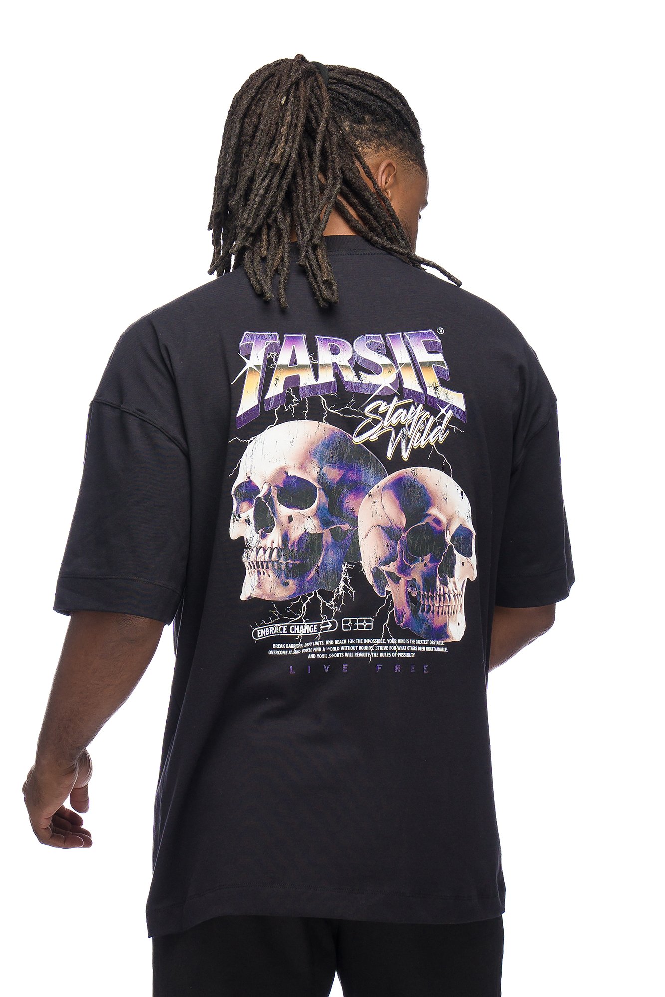 Camiseta Oversized Boxy Heavy - Tarsie Stay Wild